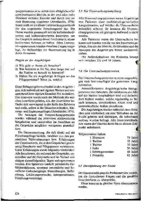 Vorschauseite 5: Erfahrungen der Pflegenden in Gesprächen mit Angehörigen von Langzeitpatienten