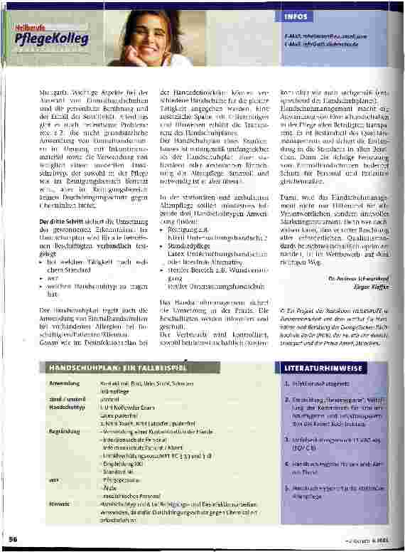 Vorschauseite 3: Einmalhandschuhe und Methoden der Anwendung Infektionsschutz Teil 3