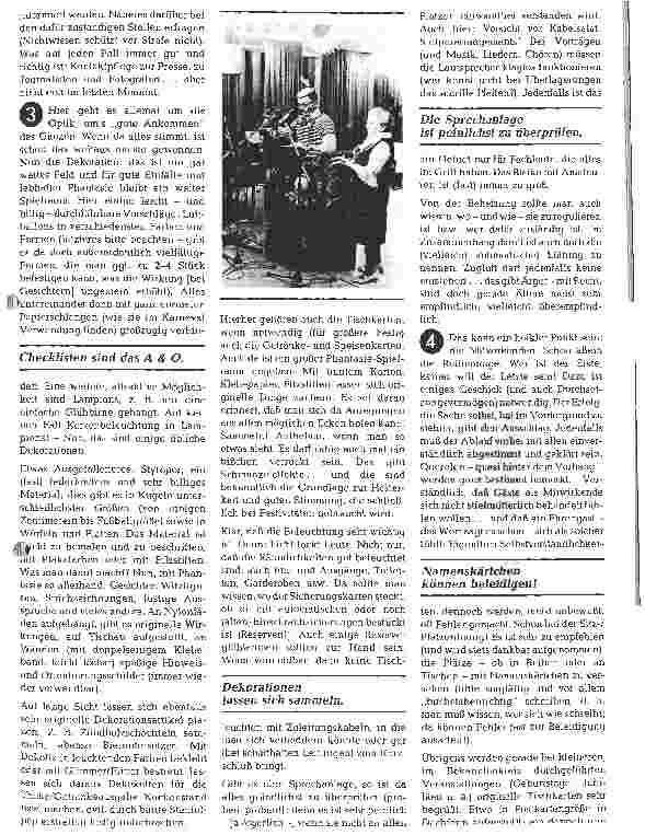 Vorschauseite 2: Rund um eine Festveranstaltung