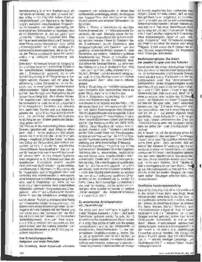 Vorschauseite 2: Über die Entwicklung einer neuen Bewertungssystematik zur Einstufung der Güte und Qualität der Arbeitsleistung v. Beschäftigten im Pflegeber.