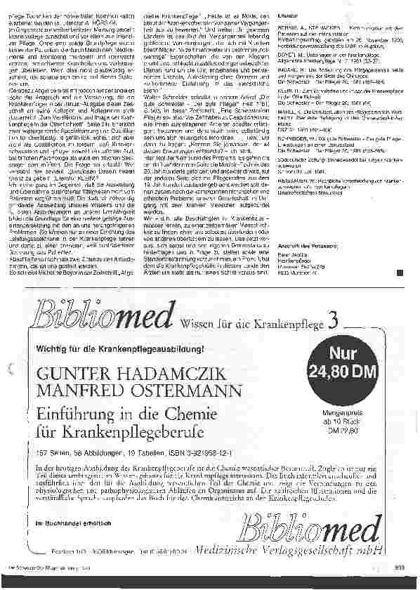 Vorschauseite 2: Krankenpflege auf dem Weg zum Selbstverständnis und die Schwierigkeiten