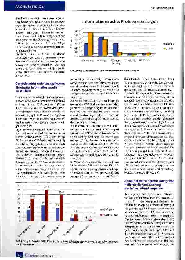 Vorschauseite 5: Informationskompetenz im Bachelorund im Masterstudium