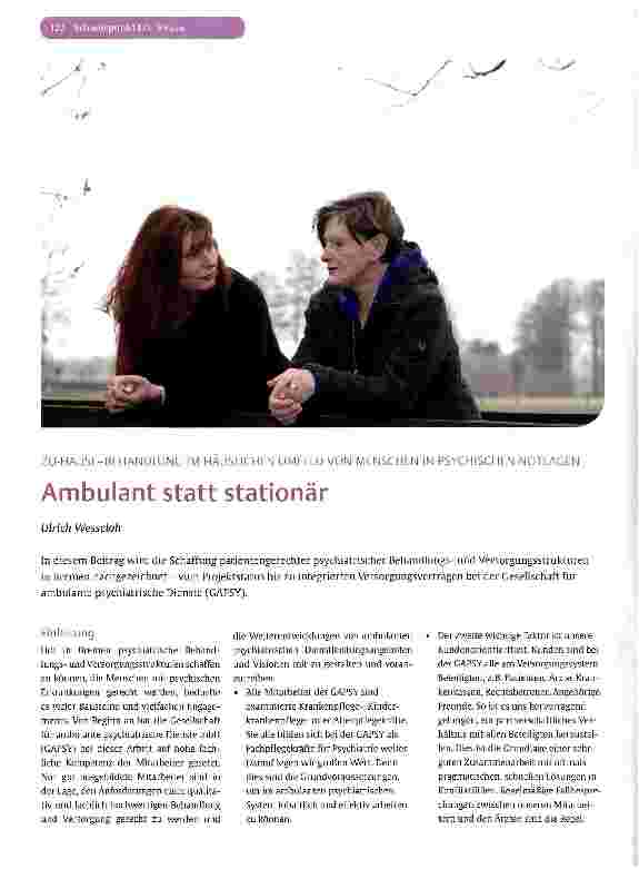 Vorschauseite 1: Ambulant statt stationär