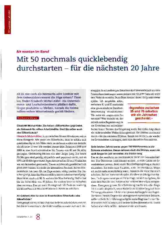 Vorschauseite 1: Mit 50 nochmals quicklebendig durchstarten - für die nächsten 20 Jahre