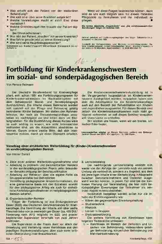 Vorschauseite 3: Teil der Pflegeplanung - das Erstgespräch Teil 1