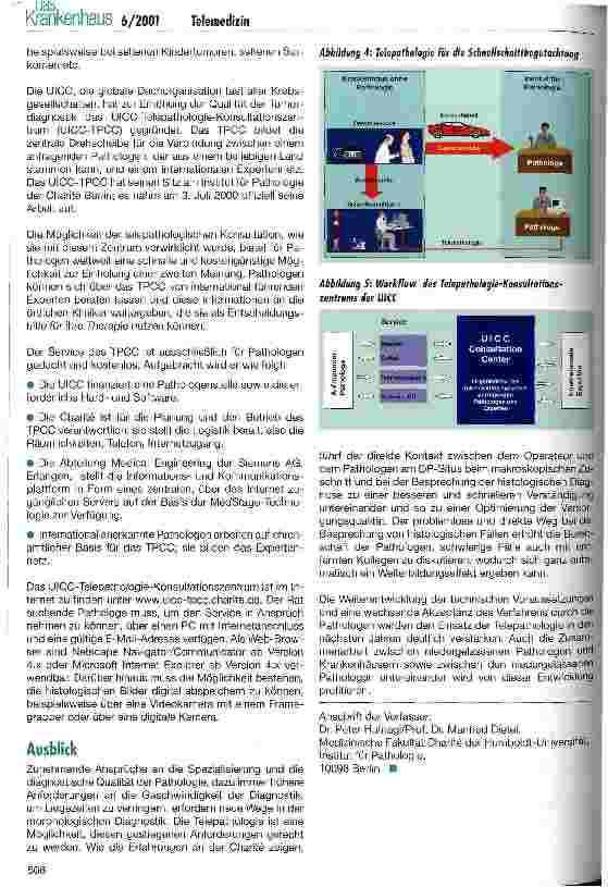 Vorschauseite 3: Telepathologie - Erfahrungen der Charité