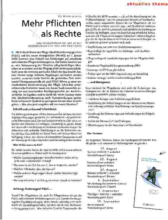 Vorschauseite 1: Mehr Pflichten als Rechte
