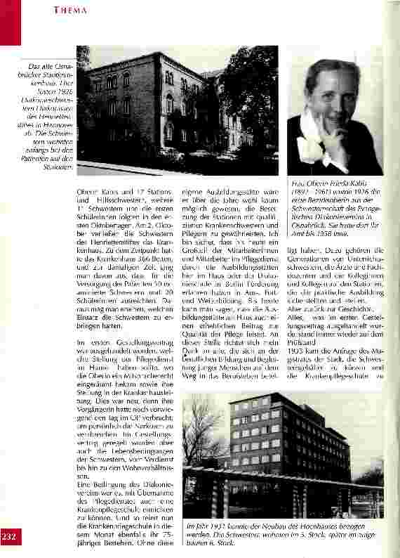 Vorschauseite 3: 1926 - 2001, 75 Jahre Diakonieschwestern in Osnabrück