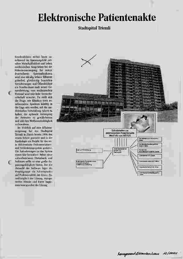 Vorschauseite 1: Elektronische Patientenakte Stadtspital Triemli