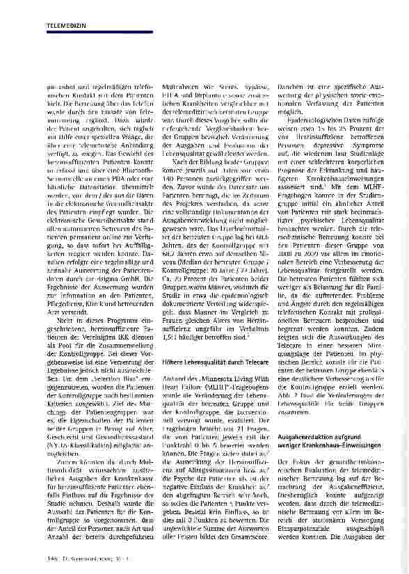 Vorschauseite 2: Telemedizinische Versorgung von herzinsuffizienten Patienten