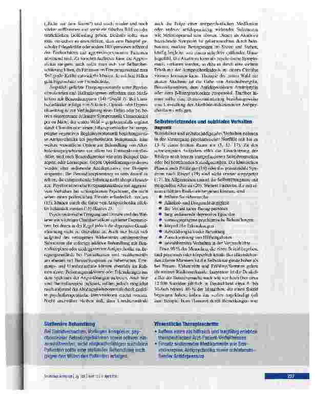 Vorschauseite 6: Ärztlich-therapeutisches Vorgehen bei psychiatrischen Notfällen