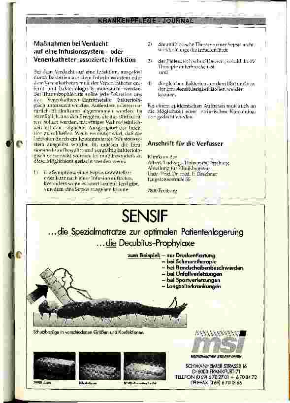 Vorschauseite 5: Wann müssen Infusionssysteme ausgewechselt werden?