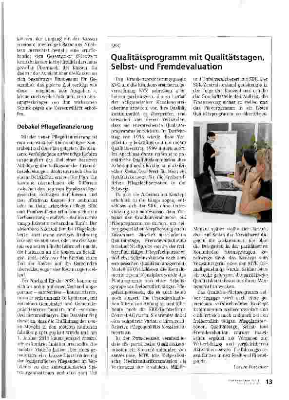 Vorschauseite 4: Freiberufliche Pflege am Scheideweg