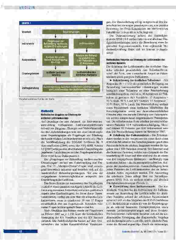 Vorschauseite 2: Arztliches Leitlinienwissen und die Leitliniennähe hausärztlicher Therapien