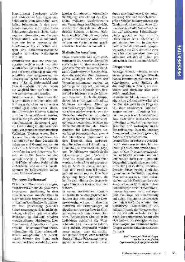 Vorschauseite 2: Lohnt sich die Einrichtung einer geriatrischen Abteilung?