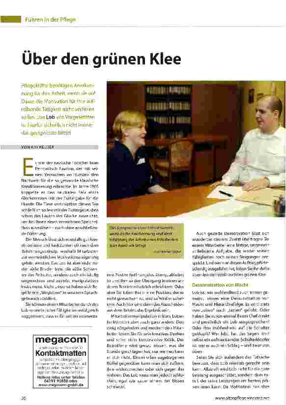 Vorschauseite 1: Über den grünen Klee