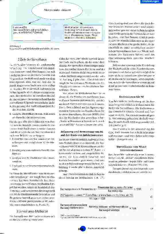 Vorschauseite 2: Mitteilung der Kommission vür Krankenhaushygiene und Infektionsprävention zur Surveillance (Erfassung und Bewertung) von nosokomialen Infektionen (Umsetzung von § 23 IfSG)