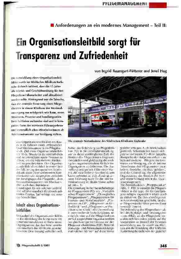 Vorschauseite 1: Ein Organisationsleitbild sorgt für Transparenz und Zufriedenheit Anforderungen an ein modernes Management - Teil 2