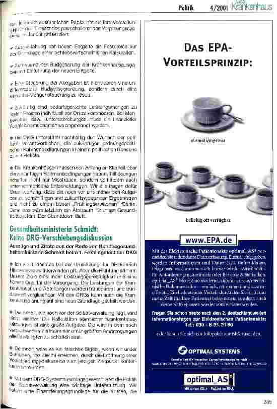 Vorschauseite 3: DRG-System: Der Countdown läuft