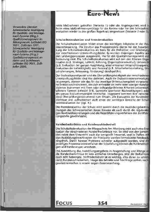 Vorschauseite 5: Was bedeutet Qualitätsmanagement im Bildungsbereich?