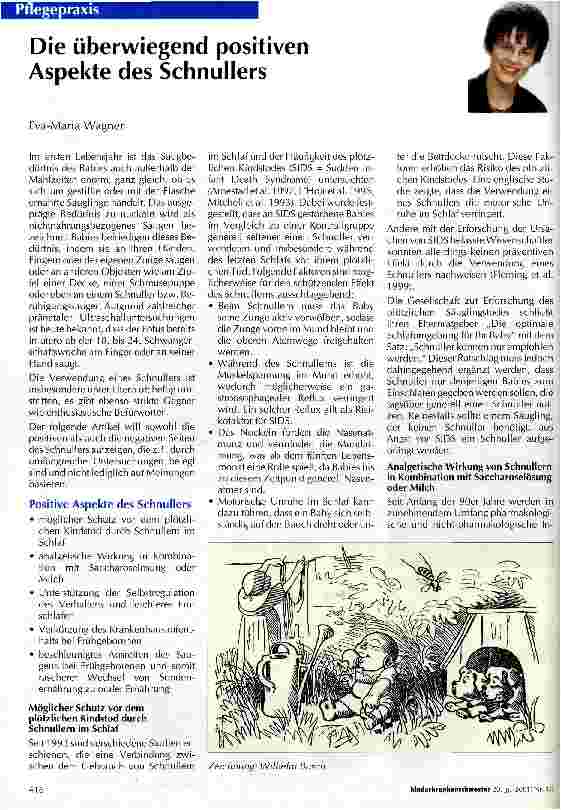 Vorschauseite 1: Die überwiegend positiven Aspekte des Schnullers