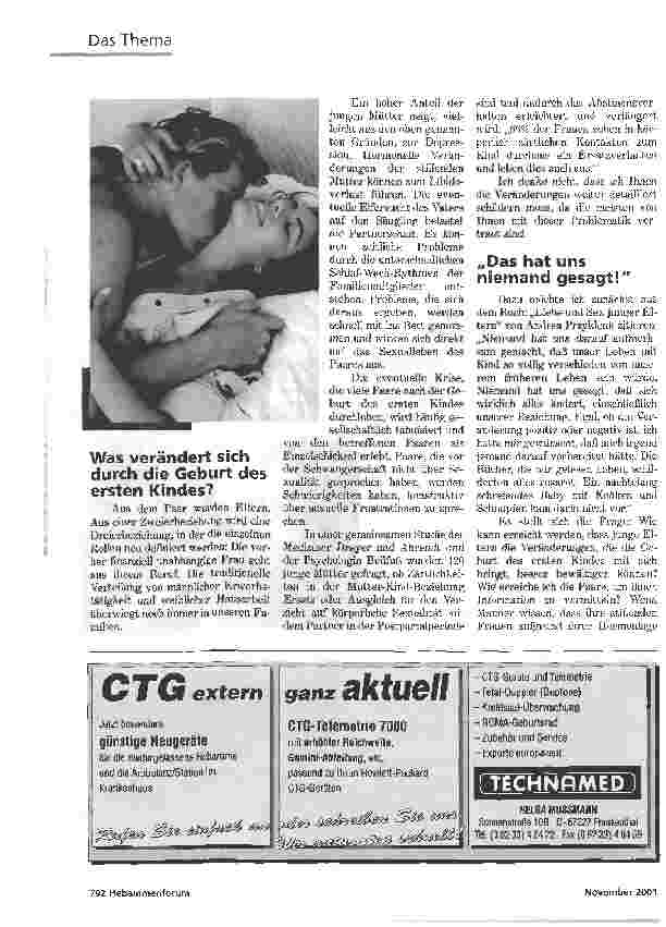 Vorschauseite 2: KEIN RAUM FÜR LUST UND LIEBE?SEXUALITÄT NACH DER GEBURT EINES KINDES