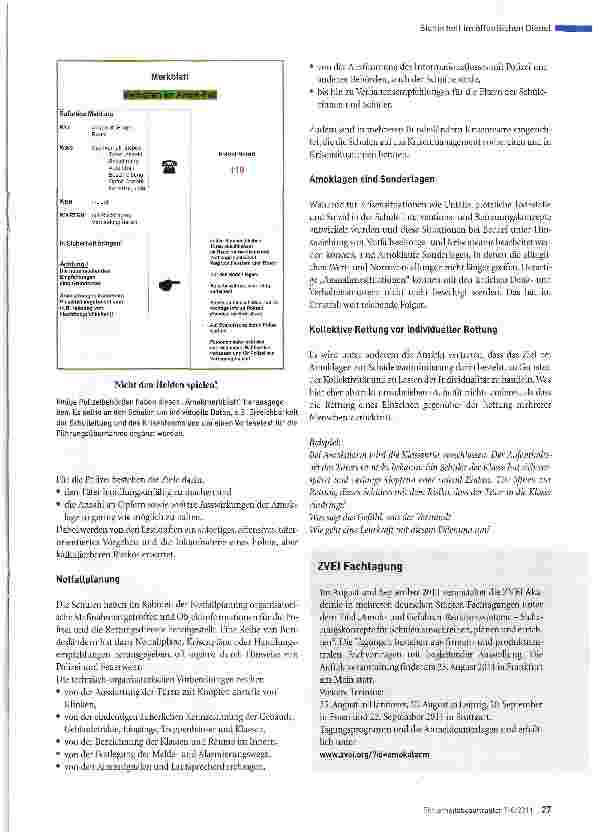 Vorschauseite 2: Für den Ernstfall vorbereitet