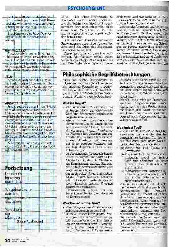 Vorschauseite 4: Klärende Tagebuchschreiben