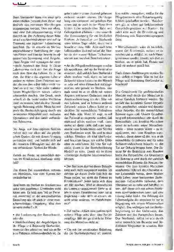 Vorschauseite 2: Menschlich Sterben in unmenschlicher Zeit