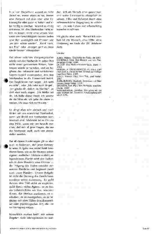 Vorschauseite 3: Menschlich Sterben in unmenschlicher Zeit
