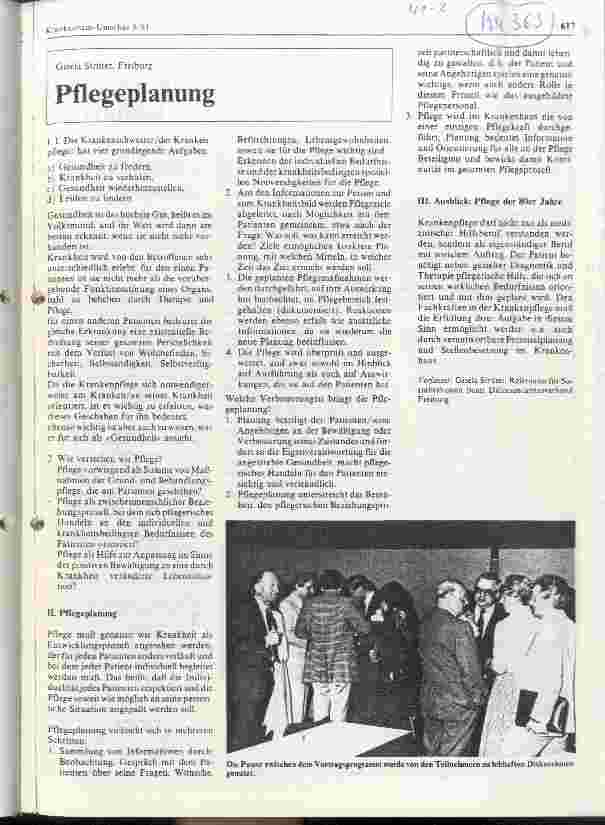 Vorschauseite 1: Pflegeplanung