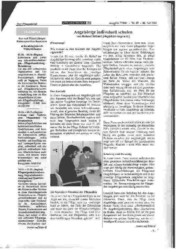 Vorschauseite 2: Angehörige individuell schulen