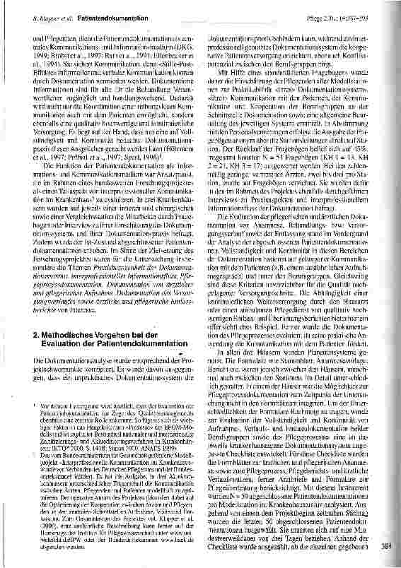 Vorschauseite 2: Patientendokumentation. Sicherung interprofessioneller Kommunikation im Krankenhaus
