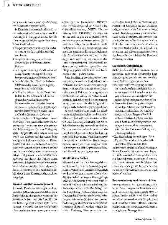 Vorschauseite 2: Arbeitsplatz Bett