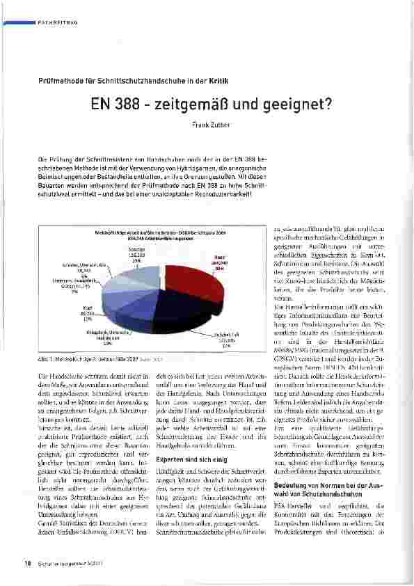 Vorschauseite 1: EN 388 - zeitgemäß und geeignet?