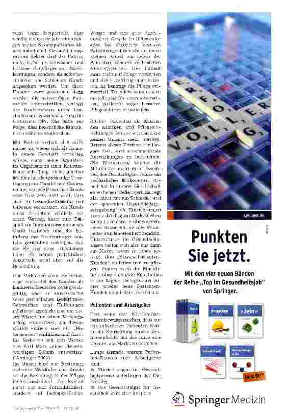 Vorschauseite 2: Der Patient als Kunde