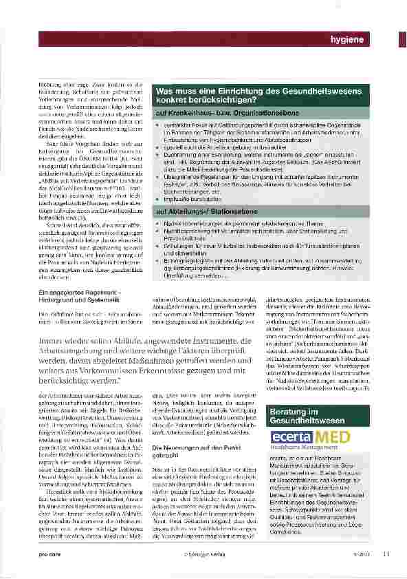 Vorschauseite 2: Das größte Gefährdungspotential eindämmen