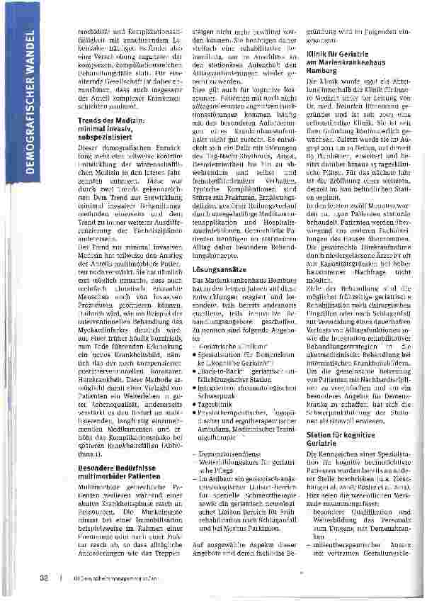 Vorschauseite 2: Maßgeschneiderte Behandlung für betagte und demente Menschen