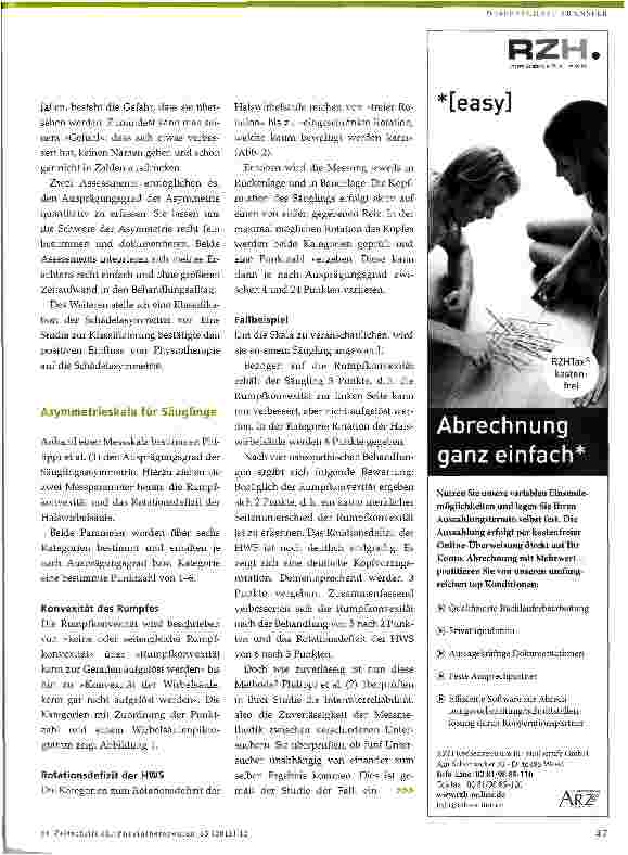 Vorschauseite 2: Säuglingsasymmetrie