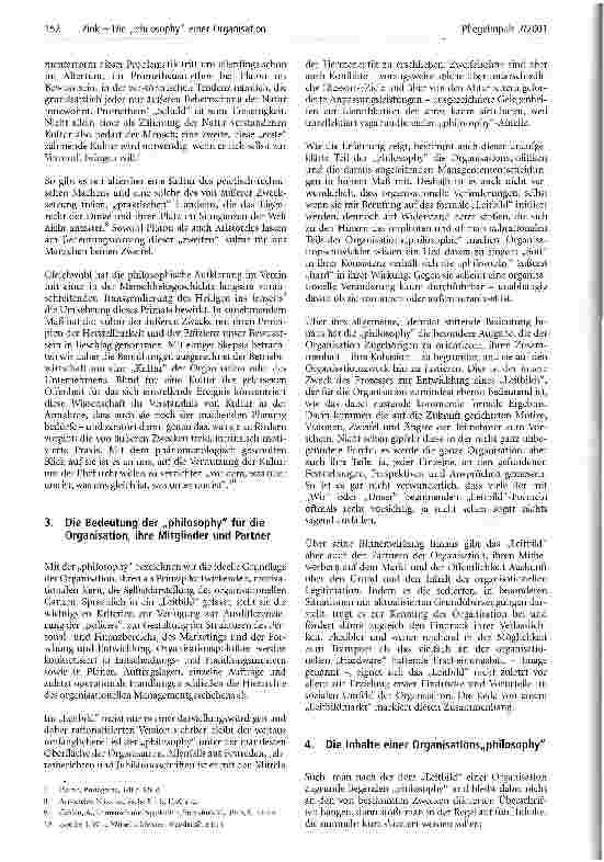 Vorschauseite 3: Die philosophy einer Organisation und ihre Gestaltung
