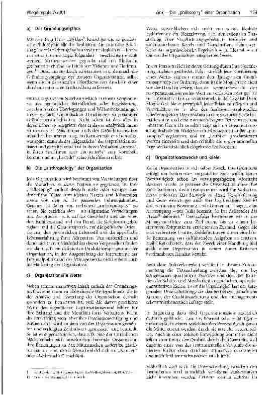 Vorschauseite 4: Die philosophy einer Organisation und ihre Gestaltung