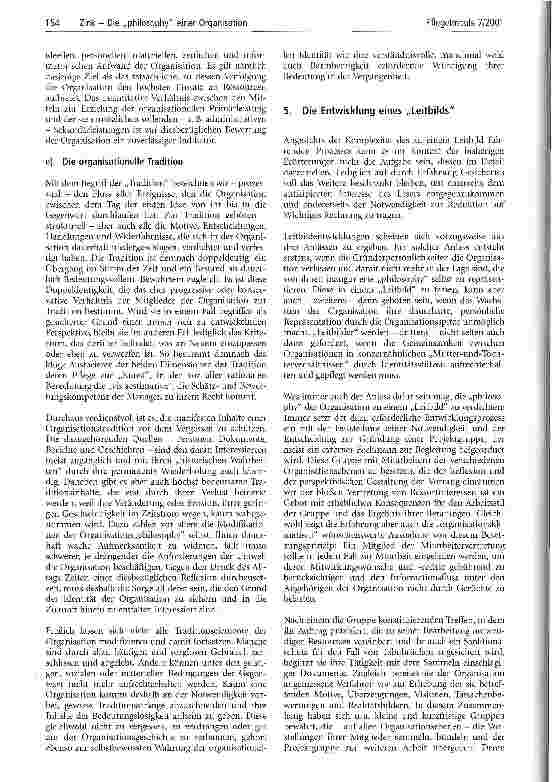 Vorschauseite 5: Die philosophy einer Organisation und ihre Gestaltung