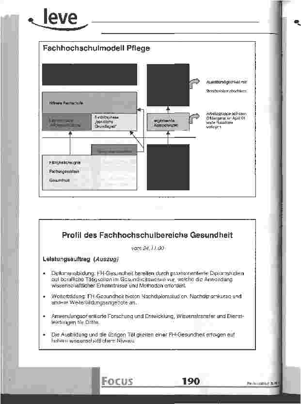 Vorschauseite 2: Fachhochschule - wo stehen wir heute?