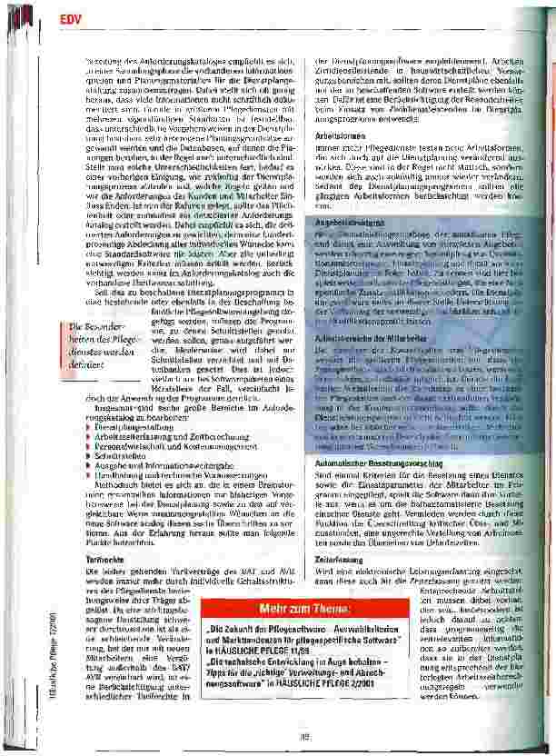 Vorschauseite 2: Zeitfresser Dienstplanung
