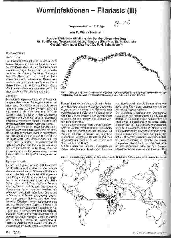 Vorschauseite 1: Wurminfektionen - Filaiasis