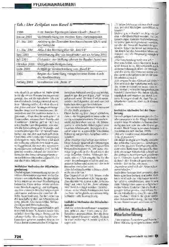 Vorschauseite 2: Ist Ihr Personalmanagement fit für ein Rating? Vorbereitungen auf die Eigenkapitalvereinbarung - Teil 1