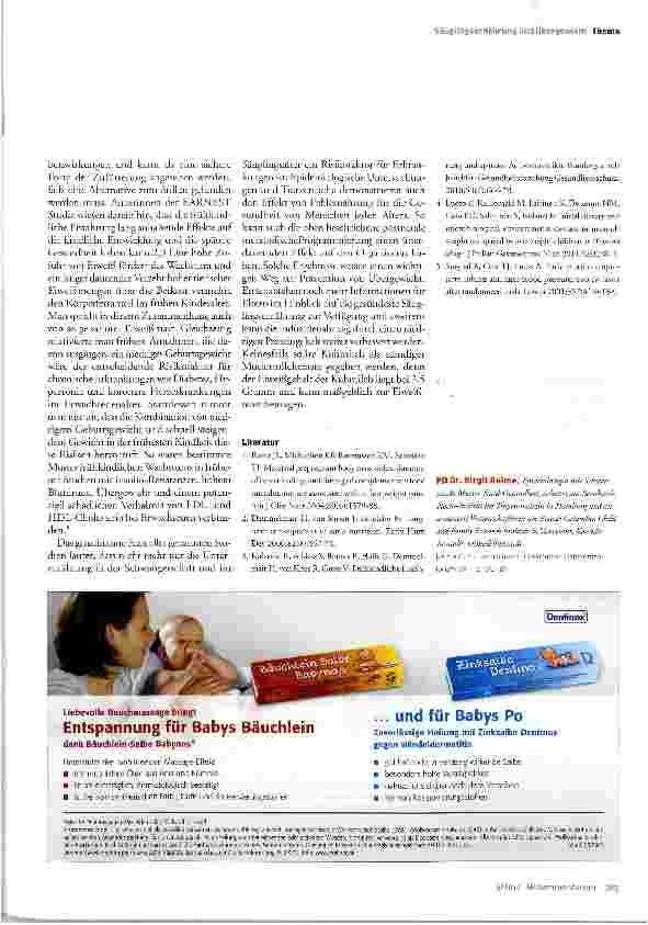 Vorschauseite 4: Muttermilch statt Eiweißmast