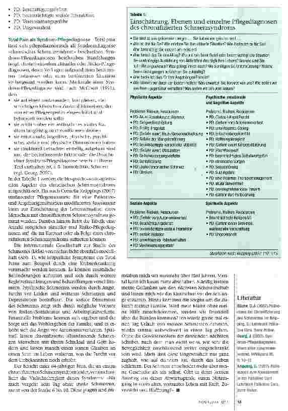 Vorschauseite 3: Total Pain oder chronifiziertes Schmerzsyndrom