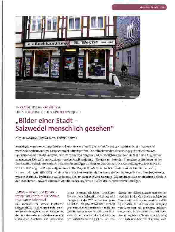Vorschauseite 1: Bilder einer Stadt-Salzwedel menschlich gesehen