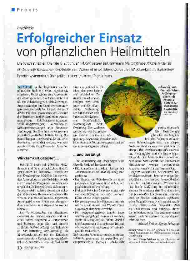 Vorschauseite 1: Erfolgreicher Einsatz von pflanzlichen Heilmitteln